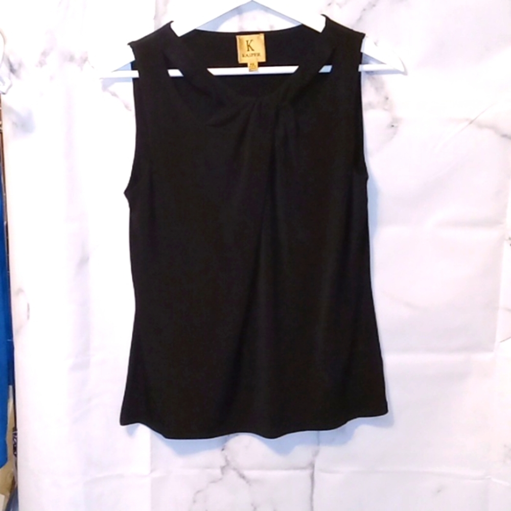 Kasper black sleeveless top PS ππππ